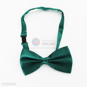 Custom design high quality wholesale bow tie,green