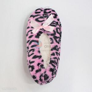 superfine pink leopard pattern indoor ground sandals