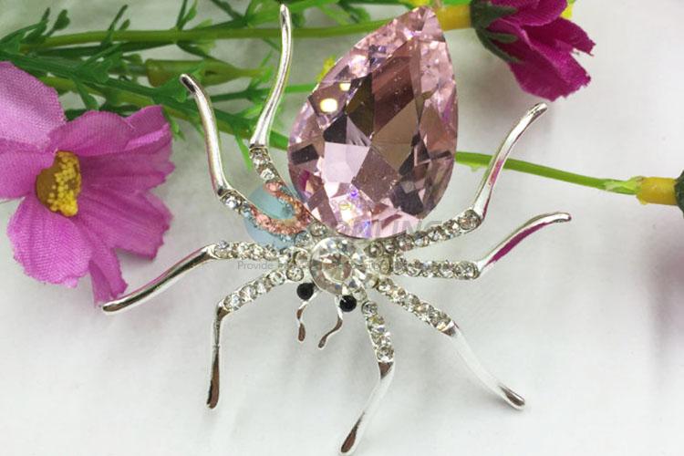 Spider Shaped Rhinestone Brooch for Wedding Invitations