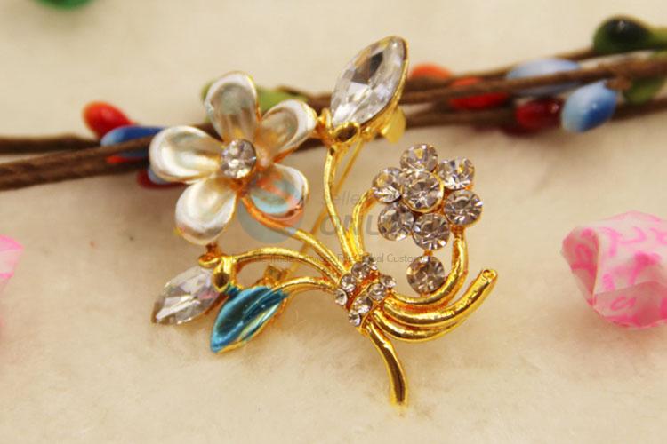 Rhinestone Pave Wedding Brooches Breastpin  for Promotion