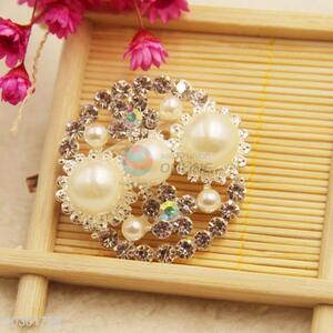 Rhinestone Pave Wedding Brooches Breastpin with Low Price