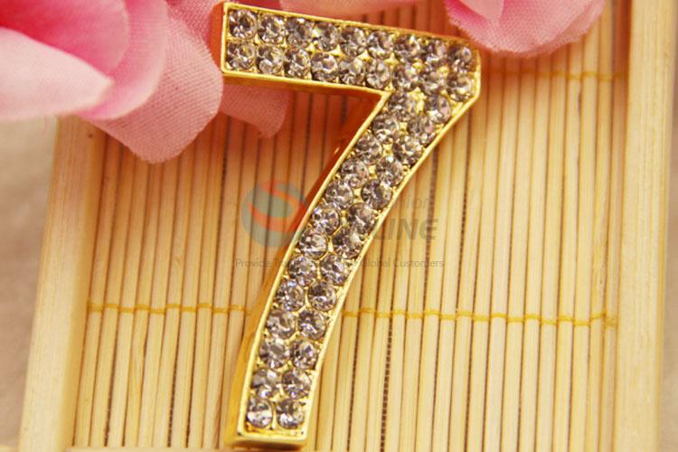 Cheap Price Seven Shaped Alloy Brooch for Clothes