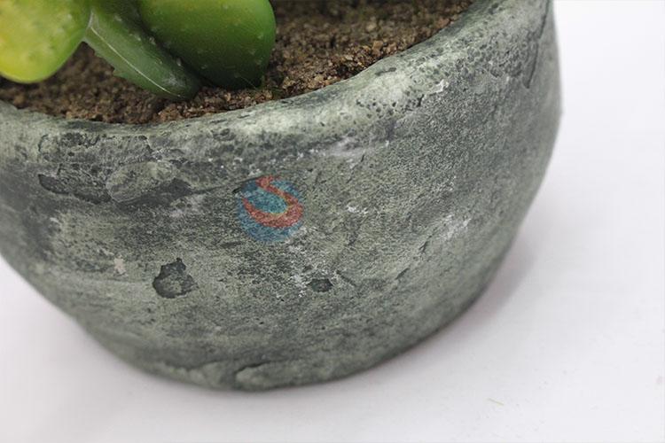 Lowest price artificial succulent plant pot round flowerpot