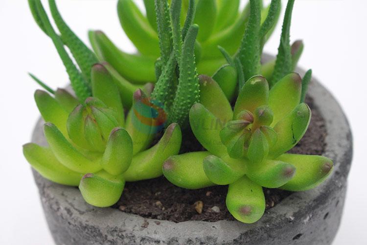 Factory price artificial succulent plant pot round flowerpot