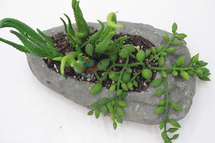 acceptable price foot shape artificial succulent plant pot