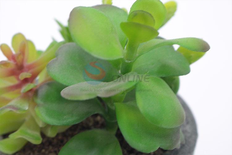 Creative Design artificial succulent plant pot round flowerpot