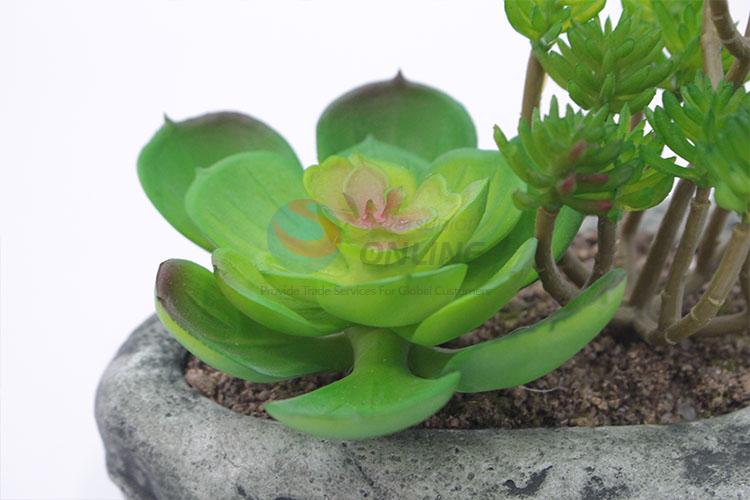 China factory foot shape artificial succulent plant pot