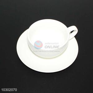 Coffee Cup with Handle Ceramic Plate Set