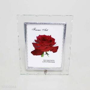 Glass flower printing photo frame,13*17cm