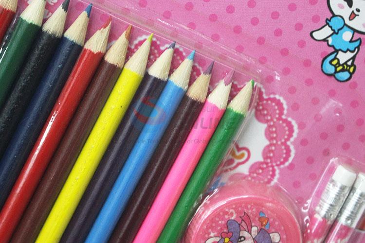 Hot-selling popular watercolor pen/pencil/pencil sharpener/eraser stationery set