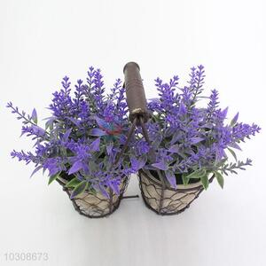 Fancy cheap top sale simulation lavender bonsai