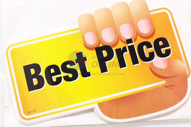 Supermarket Best Price POP Price Tag Price Card Price Label