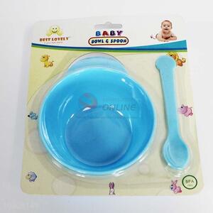 2 Pieces Blue Bowl with Spoon