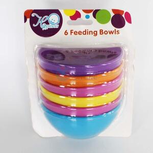 6pcs Plastic Feeding  Bowls