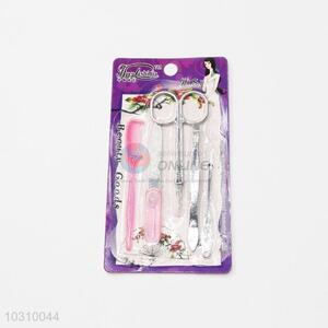 New Arrival Girls Manicure <em>Set</em> Cuticle Nipper/ <em>Nail</em> Clipper/ Eyebrow <em>Scissors</em>/ Earpick