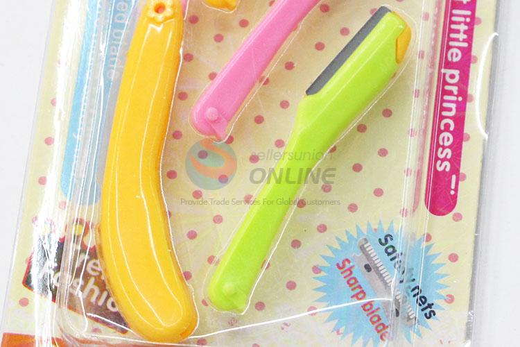 Plastic Folding Handle Eyebrow Trimmer Shaver Knife