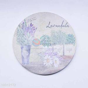 Flower Pattern Round Cup Mat/Cup Coaster