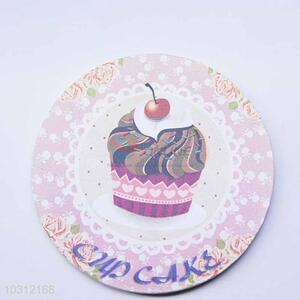 Cup Cake Pattern Round Cup Mat/Cup Coaster