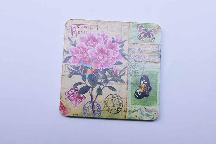 Flower Pattern Square Cup Mat/Cup Coaster