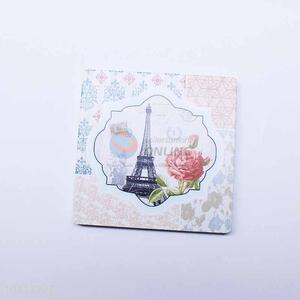 Rose Flower Pattern Square Cup Mat/Cup Coaster