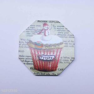 Cupcake Pattern Octagon Shaped Cup Mat/Cup Coaster