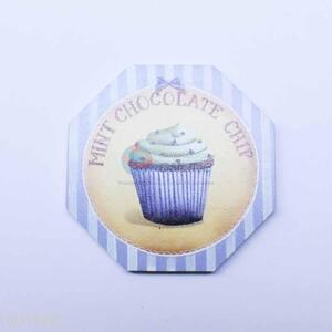 Wholesale Cupcake Pattern Octagon Shaped Cup Mat/Cup Coaster