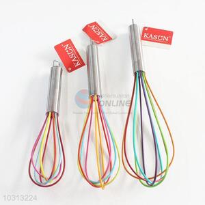 Normal best lovely 3pcs colorful egg whisks