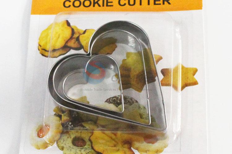 Hot sales best fashion style loving heart shape 3pcs biscuit moulds