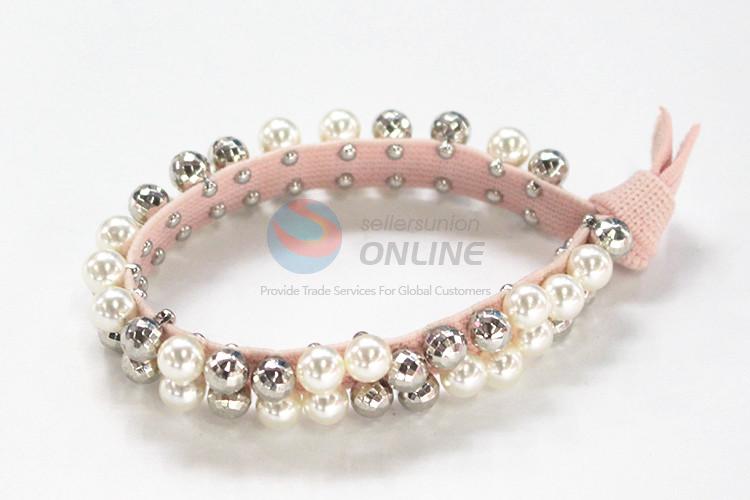 Cheapest high quality pearl hair ring for promotions