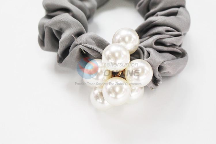 Low price factory promotional pearl hair ring