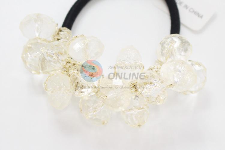 Bottom price hot selling artificial crystal bead hair ring