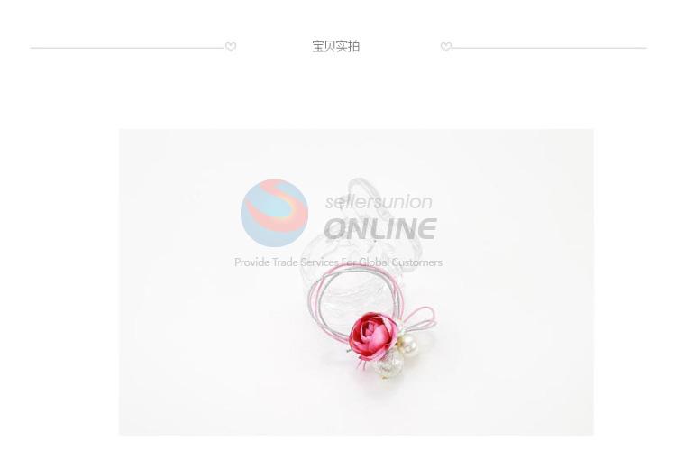 China manufacturer top quality pearl hair ring