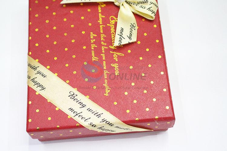 Cardboard Gift Box Dots Pattern Paper Gift Box