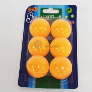 6 Pcs/lot Tennis White Orange Ping Pong Balls