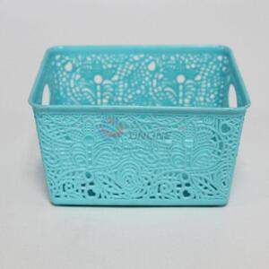 Blue Flower Pattern Storage Basket