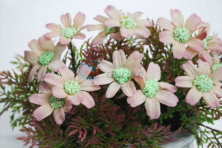 Factory Supply artificial autumn leaves chrysanthemum bonsai