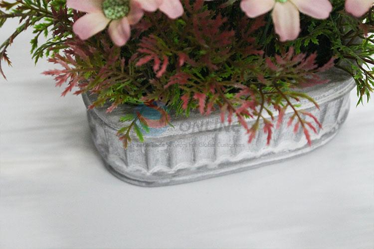 Factory Supply artificial autumn leaves chrysanthemum bonsai