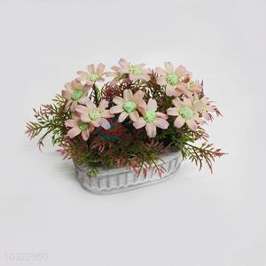 Factory Supply artificial autumn leaves chrysanthemum bonsai