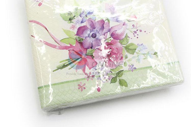 Hot Selling Print Flower Party Paper Napkin