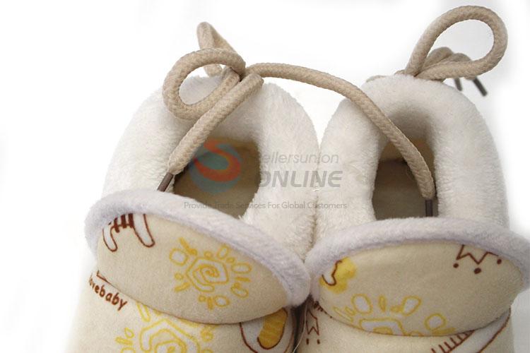 Nice Cartoon Giraffe Pattern Warm Baby Shoes for Sale