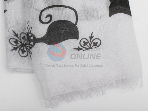 Long Soft Ladies TR Cotton Scarf with Low Price