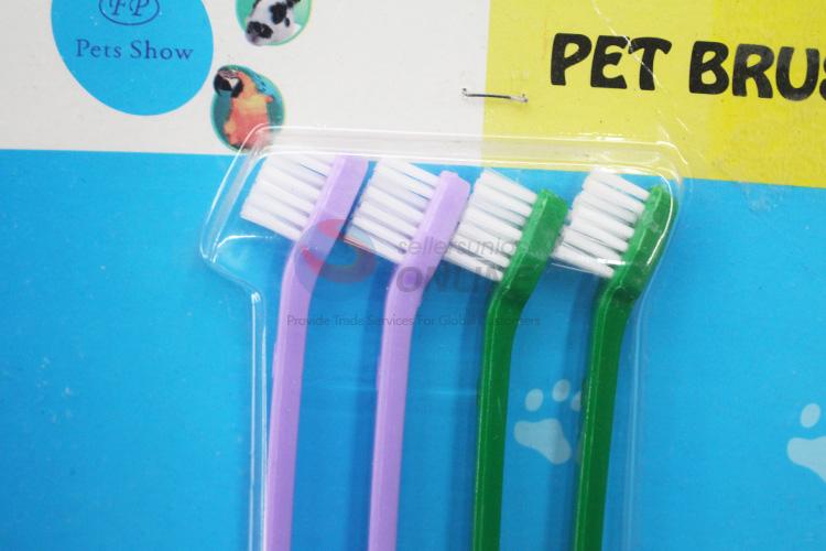 Popular design low price pet toothbrush