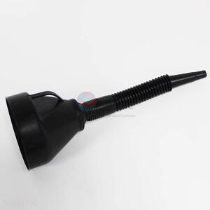 Good quality direct factory black plastic oil funnel