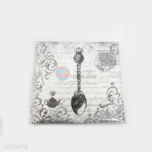 Professional Spoon Printed Square Paper Towel for Sale