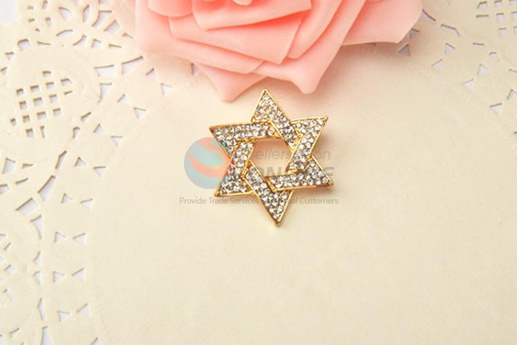 New arrival delicate style six-pointed starbrooch