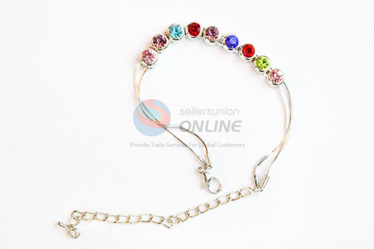 Competitive price hot selling colorful stones bracelet