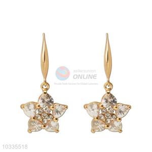 Factory wholesale popular flower zircon earrings