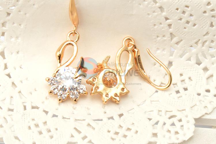 Hot selling new arrival swan earrings