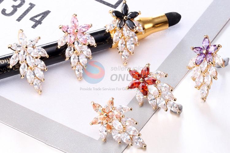 New arrival delicate style zircon earrings