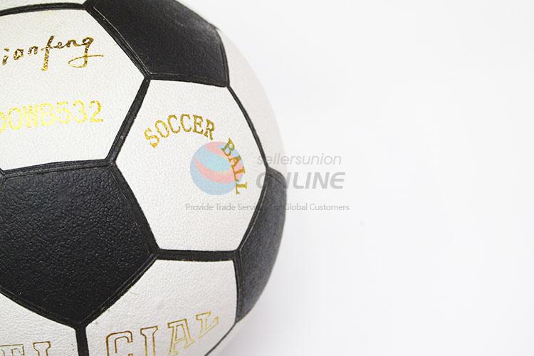 Gold Letter Design PU Leather Traning Match Soccer